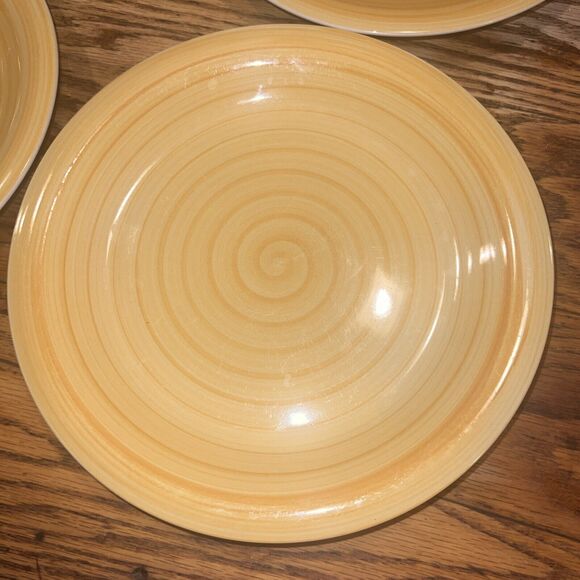 SIX PIECE Set Philippe Richard Golden Swirl - 4 Dinner Plates - 2 Cereal Bowls!! - Picture 4 of 9